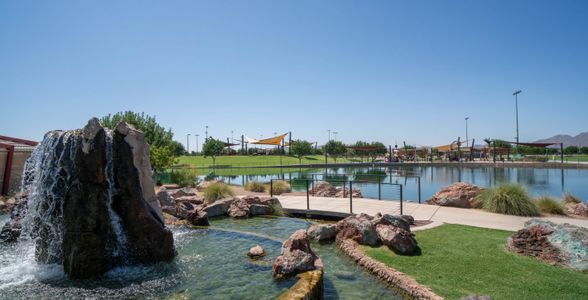 Park with lots of water features