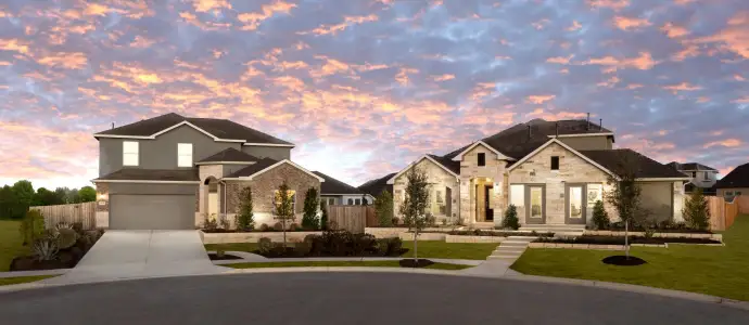 Devine Lake: Highlands 3-Car Collection by Lennar in Leander - photo