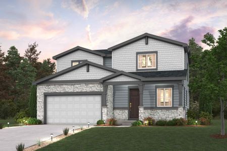 Avon Plan Elevation B at Timnath Lakes in Timnath, CO by Century Communities