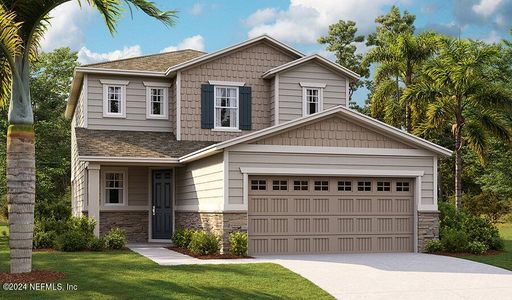 New construction Single-Family house 878 Cedar Slough Drive, Jacksonville, FL 32220 Palm- photo 0 0