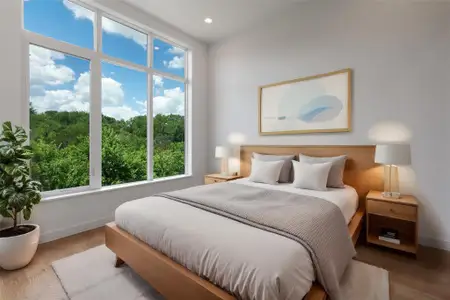 Virtually staged bedroom 2