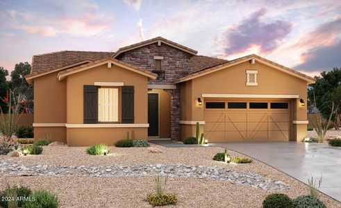 New construction Single-Family house 251 S 165Th Avenue, Goodyear, AZ 85338 Hacienda Series - Crimson- photo 0