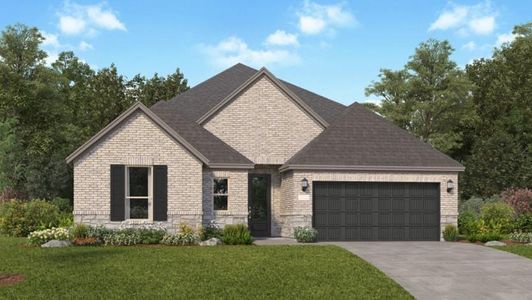 New construction Single-Family house 2338 Peach Oak Crossing, Manvel, TX 77578 Glenbrook II- photo 0