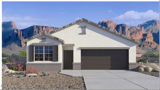 New construction Single-Family house 40095 W Shaver Drive, Maricopa, AZ 85138 Dove- photo 0