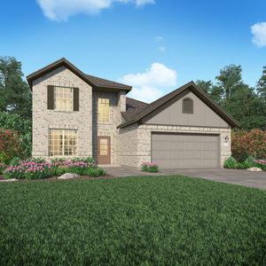 New construction Single-Family house Larkspur II, 31403 Dell Valley Lane, Hockley, TX 77447 - photo