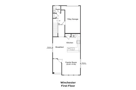 New construction Townhouse house Winchester, 3030 Wendell Boulevard, Wendell, NC 27591 - photo