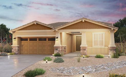 New construction Single-Family house 40870 W Agave Rd, Maricopa, AZ 85138 Villagio Series - Belice- photo 1 1