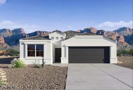 New construction Single-Family house 5107 E Midnight Star Drive, San Tan Valley, AZ 85143 Gaven- photo 0