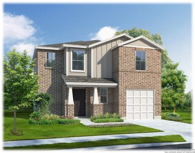 New construction Single-Family house 15342 Olive Pigeon, San Antonio, TX 78253 The Bowie- photo 0
