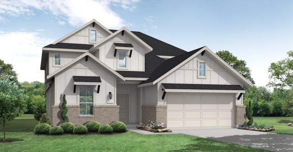 New construction Single-Family house 3209 Mountain Mint, New Braunfels, TX 78130 Goodrich (2493-CV-40)- photo 0