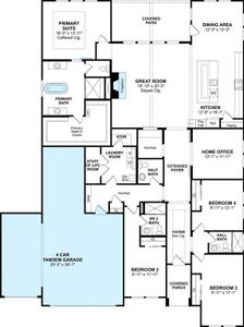 The Glasgow floor plan by K. Hovnanian Homes. 1st Floor Shown. *Prices, plans, dimensions, features, specifications, materials, and availability of homes or communities are subject to change without notice or obligation.