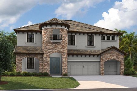 New construction Single-Family house 10243 Surrey Rose Drive, San Antonio, FL 33576 Verona- photo 0