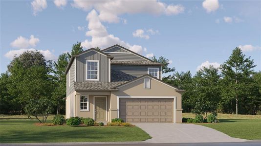 New construction Single-Family house 22233 Nebula Way, Land O' Lakes, FL 34637 Columbia- photo 0