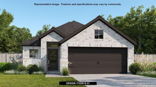 New construction Single-Family house 12315 Aurora Basin, San Antonio, TX 78254 Design 1722W- photo 0