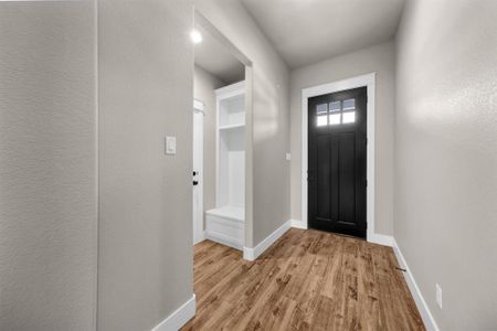 Entryway featuring light hardwood / wood-style floors