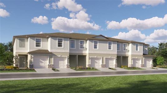 New construction Townhouse house 10122 Honey Hammock Way, San Antonio, FL 33576 Hampton- photo 0