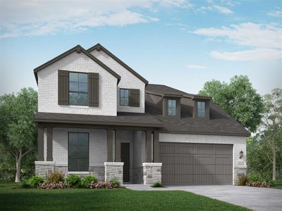 New construction Single-Family house 29859 Breezy Pines Loop, Fulshear, TX 77441 Redford Plan- photo 0