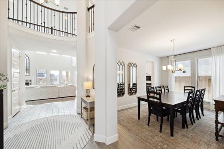 View of formal dining from foyer.