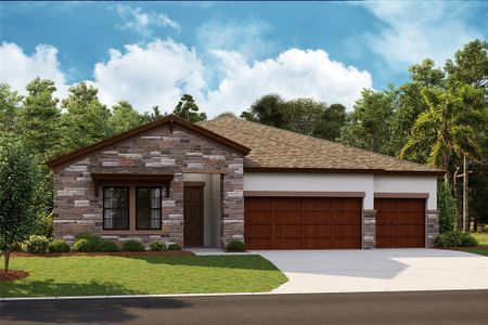 New construction Single-Family house 11152 Rustic Timber Loop, San Antonio, FL 33576 Islamorada I- photo 0