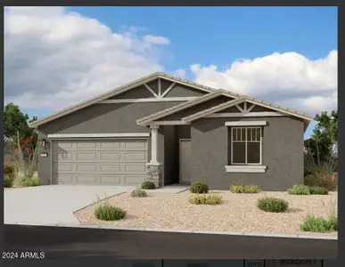 New construction Single-Family house 46968 W Old Timer Road, Maricopa, AZ 85139 Larkspur- photo 0