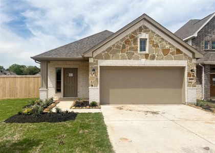 New construction Single-Family house 9395 Hard Rock Road, Conroe, TX 77303 Leopold- photo 0 0