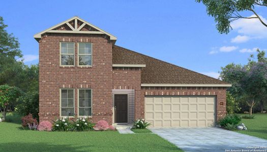 New construction Single-Family house 521 Cowboy Heights, Cibolo, TX 78108 Copperwood J- photo 1 1