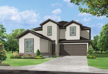 New construction Single-Family house 24827 Yellow Spruce Circle, Katy, TX 77493 Dawson- photo 0