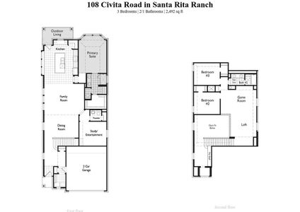 New construction Single-Family house 108 Civita Rd, Liberty Hill, TX 78642 Ellington Plan- photo 1 1