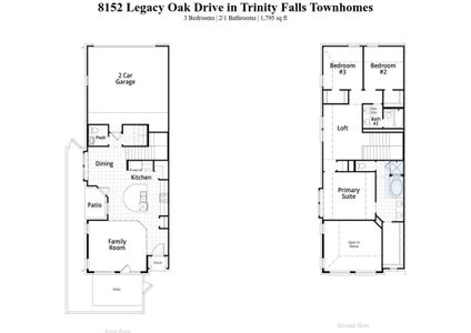 New construction Townhouse house 8152 Legacy Oak Drive, McKinney, TX 75071 Ansley Plan- photo 1 1