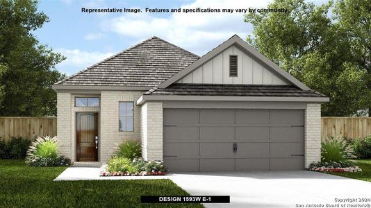 New construction Single-Family house 131 Endurance Drive, Kyle, TX 78640 Design 1593W- photo 0 0