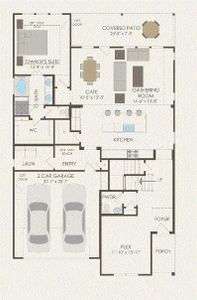 Pulte Homes, Beaumont floor plan