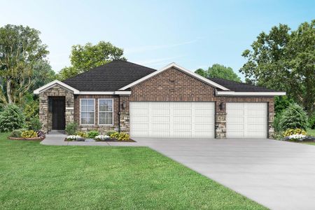 New construction Single-Family house The Riviera A with 3-Car Garage, 144 San Marcos Trail, Dayton, TX 77535 - photo