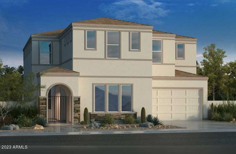 New construction Single-Family house 38055 N Dragoon Wash Avenue, San Tan Valley, AZ 85140 Revere- photo 0