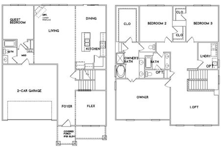 Magnolia Plan - We have converted the loft to a 5th bedroom on this home