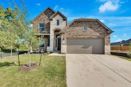 New construction Single-Family house 2441 Trl Ambling, Georgetown, TX 78628 Premier Series - Hickory- photo 0 0