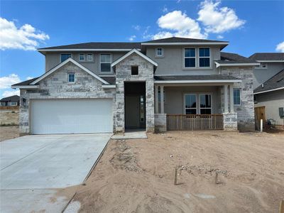 New construction Single-Family house 257 Oak Blossom Rd, Liberty Hill, TX 78642 Hattie- photo 0