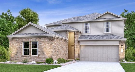 New construction Single-Family house 1929 Four Waters Loop, Georgetown, TX 78628 Hudson II- photo 0