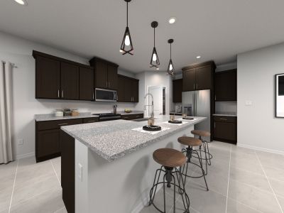 Rendering of the Banks kitchen.