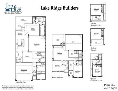 Plan 269 features 4 bedrooms, 3 full baths, 1 half bath and over 2,600 square feet of living space.