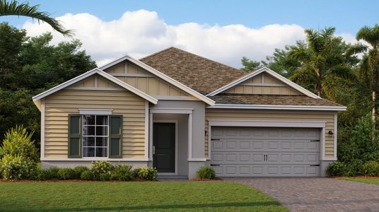 Exterior with Dutch-gable roofline and wooden shutters