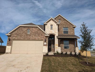 New construction Single-Family house 100 Roaming Drive, Hutto, TX 76574 Premier Series - Hickory- photo 0 0