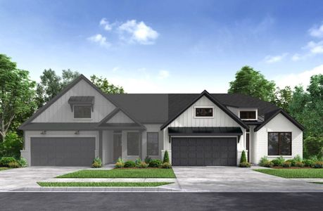 New construction Duplex house 11407 Red Stripe Dr, Cypress, TX 77433 Grand Rouge- photo 0