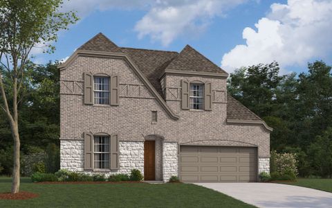 New construction Single-Family house The San Angelo II, 16812 Eastern Red Boulevard, Fort Worth, TX 76247 - photo