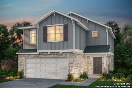 New construction Single-Family house 11630 Long Rider, San Antonio, TX 78254 Pierce- photo