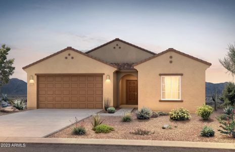 New construction Single-Family house 25344 W Chanute Pass, Buckeye, AZ 85326 Poppy- photo 0