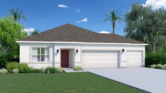 New construction Single-Family house 4377 Kelsey Lane, Micco, FL 32976 Jensen 3 Car- photo 0