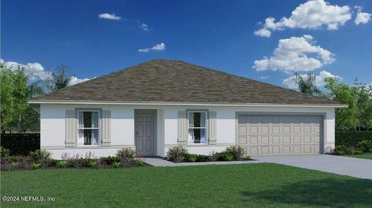 New construction Single-Family house 28 Whirlaway Drive, Palm Coast, FL 32164 Foxtail- photo 0