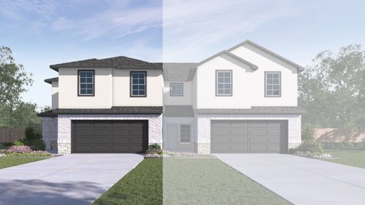 New construction Duplex house 14820-A Grey Ghost Way, Manor, TX 78653 The Sycamore- photo 1 1
