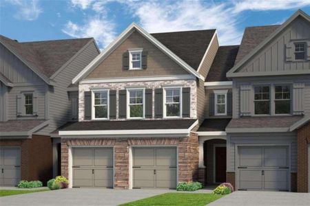 New construction Townhouse house 1151 Park Center Circle, Austell, GA 30168 Dylan II - photo 0