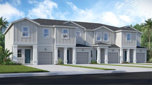 New construction Townhouse house 7613 Stone Creek Trail, Kissimmee, FL 34747 Camellia- photo 0